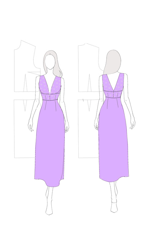 Patrón del vestido Rafaela